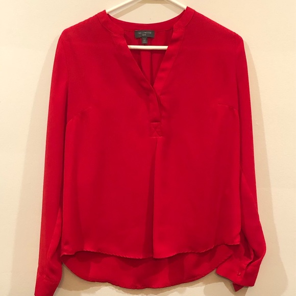 The Limited Tops - The Limited: Roll-Tab Sleeve Blouse